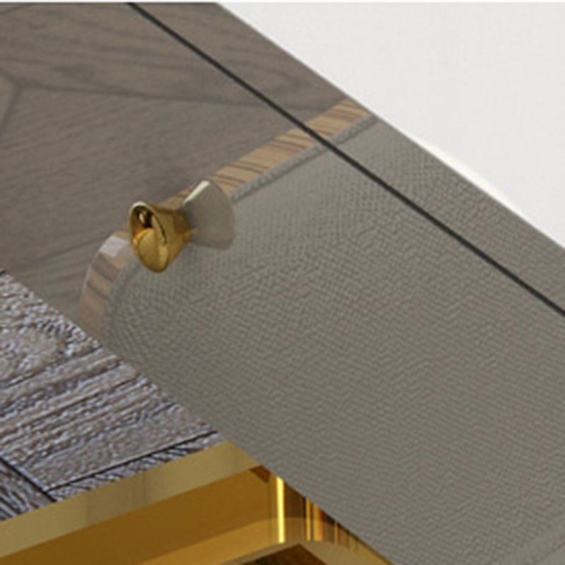 Escritorio de oficina rectangular de mármol escritorio de escritura moderna en forma de H para casa