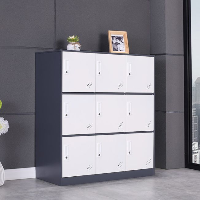 Contemporary Wardrobe Metal Wardrobe Closet for Home,35.43" D x 15.75" W x 39.37" H Clearhalo 'Armoires & Wardrobes' 'armoires_wardrobes' 'Bedroom Furniture' 'furn' 'furn_armoires_wardrobes' 'Furniture' 1200x1200_a23144d8-a50c-4395-b5ee-86597c918c25