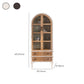 Traditional Solid Wood Display Stand Glass Doors Storage Cabinet for Living Room Clearhalo 'Display & China Cabinets' 'display_china_cabinets' 'furn' 'furn_display_china_cabinets' 'Furniture' 'Kitchen & Dining Furniture' 1200x1200_a233ca35-49a4-4814-8492-6e436890de11