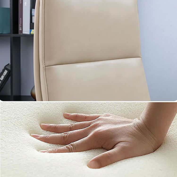 High Back Leather Swivel Office Chair with Chrome Arms Upholstered Task Chair Clearhalo 'furn' 'furn_office_chair' 'Furniture' 'Office Chairs' 'Office Furniture' 'office_chair' 1200x1200_a234181f-6dc2-4678-9d9a-fa32a564c183