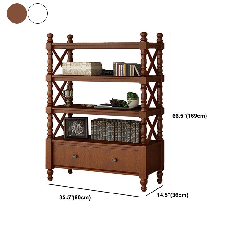 Nordic Wooden Open Back Bookshelf Etagere Bookshelf with Drawers Clearhalo 'Bookcases' 'furn' 'furn_bookcases' 'Furniture' 'Office Furniture' 1200x1200_a2345e12-ed68-4615-b473-21821b7773a4
