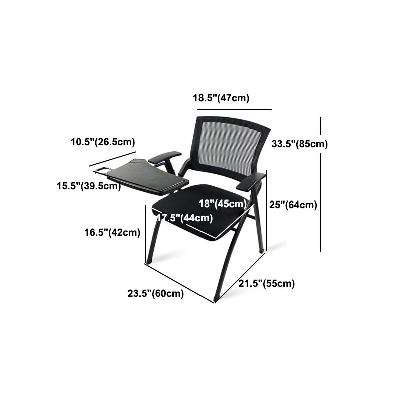 Mesh Mid Back Conference Chair Modern Style Fixed Arms Office Chair Clearhalo 'furn' 'furn_office_chair' 'Furniture' 'Office Chairs' 'Office Furniture' 'office_chair' 1200x1200_a234d710-0cd0-4334-b374-57c332441cff