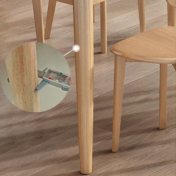 Contemporary Wooden Dining Table Rectangle Table with Wood Legs for Home Use Clearhalo 'Dining Tables & Seating' 'Dining Tables' 'dining_table' 'furn' 'furn_dining_table' 'Furniture' 'Kitchen & Dining Furniture' 1200x1200_a234e833-8a19-4744-8fc1-cd72369fc980