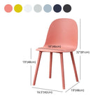 Contemporary Plastic Side Chair Solid Back Kitchen Dining Room Chair Clearhalo 'Dining Chairs' 'Dining Tables & Seating' 'dining_chair' 'furn' 'furn_dining_chair' 'Furniture' 'furniture_dining_chair' 'Kitchen & Dining Furniture' 1200x1200_a234f6be-97a5-4b3c-9cdd-653109138f2a