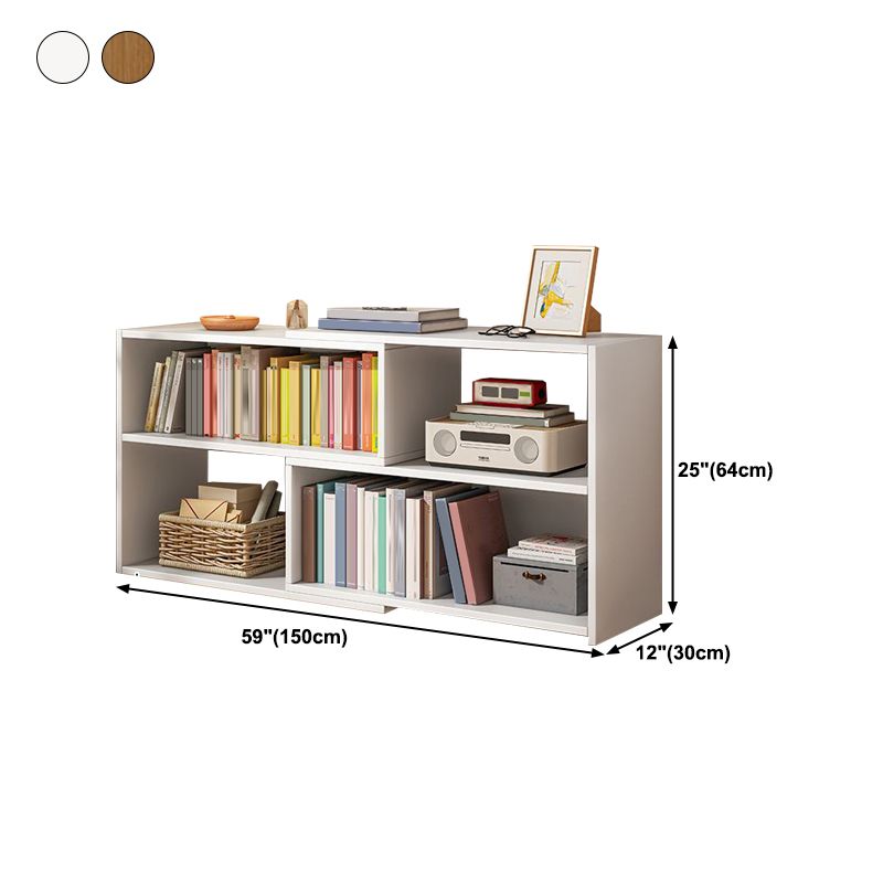 Contemporary Style Bookshelf Open Back Bookcase for Home Office
