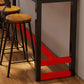 Industrial Rectangle Bar Dining Table Solid Wood Top and Iron Trestle Base Bar Table Clearhalo 'Bar Furniture' 'Bar Tables' 'bar_tables' 'furn' 'furn_bar_tables' 'Furniture' 'Kitchen & Dining Furniture' 1200x1200_a2377303-6820-43a3-89a8-072641f92a41