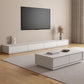 Faux Wood TV Console White Contemporary Cable Management Media Console Clearhalo 'furn' 'furn_tv_stands_entertainment_centers' 'Furniture' 'Living Room Furniture' 'TV Stands & Entertainment Centers' 'TV Stands & Media Storage Furniture' 'tv_stands_entertainment_centers' 1200x1200_a23833d6-2cfb-45fe-85b4-919d6dfd724b
