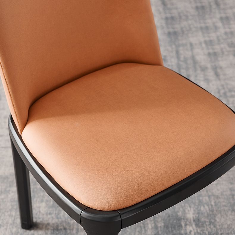 Modern Style Armless Dining Chair Parsons Chair with Wooden Legs for Kitchen Clearhalo ' kitchen&dining_furn' 'Dining Chairs' 'Dining Tables & Seating' 'dining_chair' 'furn' 'furn_dining_chair' 'Furniture' 'furniture_dining_chair' 'Kitchen & Dining Furniture' 'kitchen' 1200x1200_a238eabb-e6e5-4930-b084-1f83fe36c77e