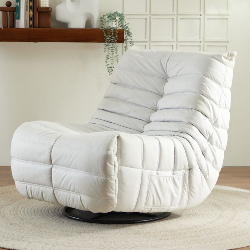 Tasche laterali per bilanciere in metallo con poltrona reclinabile contemporanea