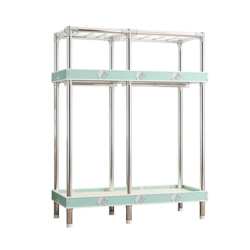 Contemporary Wardrobe Armoire Steel Wardrobe Closet with Legs