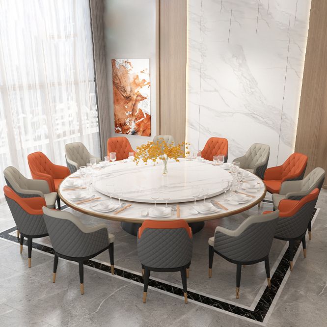 Solid Back Dining Arm Chairs Upholstered Dining Armchairs with Metal Legs Clearhalo ' kitchen&dining_furn' 'Dining Chairs' 'Dining Tables & Seating' 'dining_chair' 'furn' 'furn_dining_chair' 'Furniture' 'furniture_dining_chair' 'Kitchen & Dining Furniture' 'kitchen' 1200x1200_a23d2277-e5bf-4036-a3e4-59df359425b8