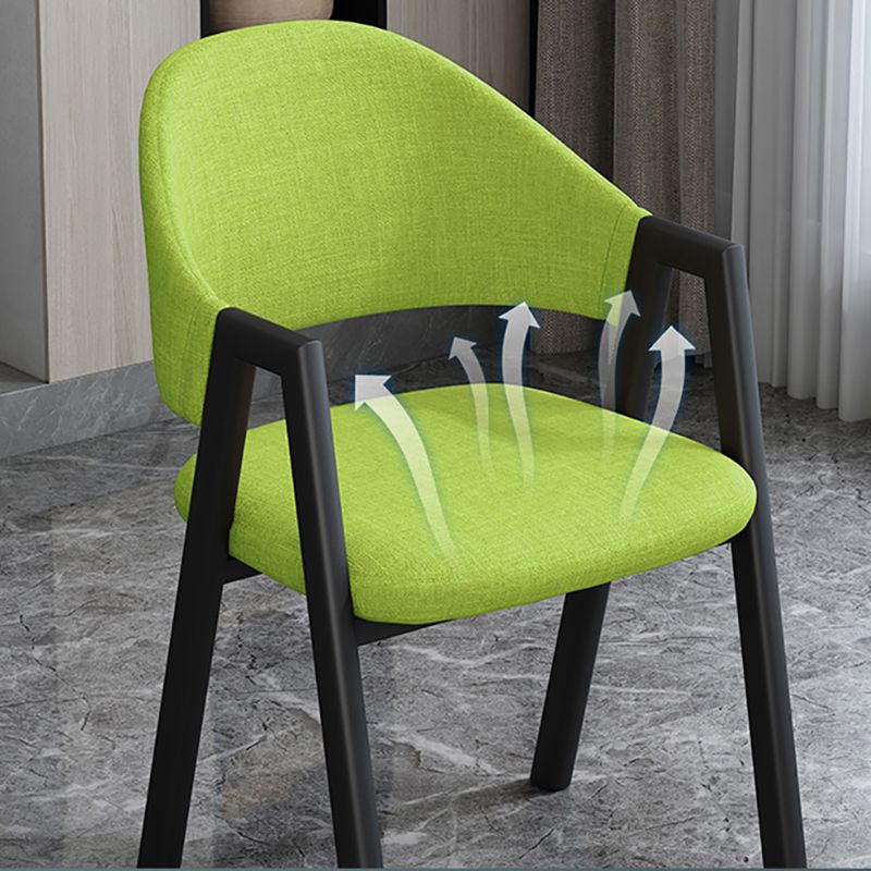 Modern Style Metal Side Chair Open Back Dining Side Chair with Black Legs Clearhalo 'Dining Chairs' 'Dining Tables & Seating' 'dining_chair' 'furn' 'furn_dining_chair' 'Furniture' 'furniture_dining_chair' 'Kitchen & Dining Furniture' 1200x1200_a23e3656-c453-4d31-9ee4-ae27aea84f8c