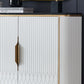 Sideboard in stile glam sideboard in marmo artificiale con mobile