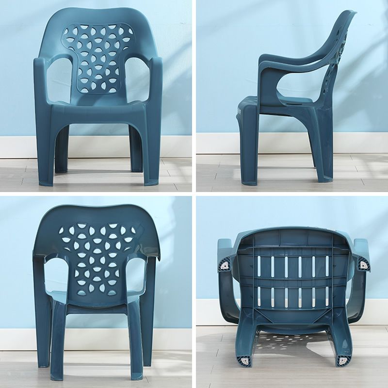 Modern Indoor Dining Armchair Plastic Home Stackable Dining Arm Chairs Clearhalo ' kitchen&dining_furn' 'Dining Chairs' 'Dining Tables & Seating' 'dining_chair' 'furn' 'furn_dining_chair' 'Furniture' 'furniture_dining_chair' 'Kitchen & Dining Furniture' 'kitchen' 1200x1200_a23ff11d-075f-4b55-84f0-a57fd7f8f860