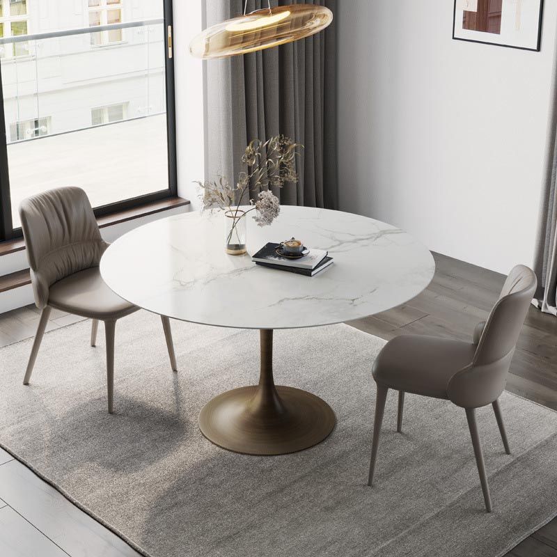 Runder Stein Esstisch Tulpen Basis Esstisch für Esszimmer