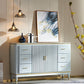 Sideboard in stile glam Sideboard da pranzo in legno con porte per soggiorno