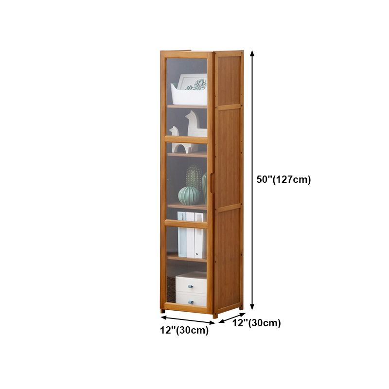Vertical Standard Bookcase Contemporary Bamboo Closed Back Bookcase for Home Office Clearhalo 'Bookcases' 'furn' 'furn_bookcases' 'Furniture' 'furniture_bookcases' 'Office Furniture' 1200x1200_a242a68a-5929-4a5f-9c04-9cb834f9a97e