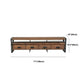Industrial Wooden Media Console with Drawers, Brown Stand Console Clearhalo 'furn' 'furn_tv_stands_entertainment_centers' 'Furniture' 'Living Room Furniture' 'TV Stands & Entertainment Centers' 'TV Stands & Media Storage Furniture' 'tv_stands_entertainment_centers' 1200x1200_a2434bc9-2174-4a83-85b5-e9342a504f1e