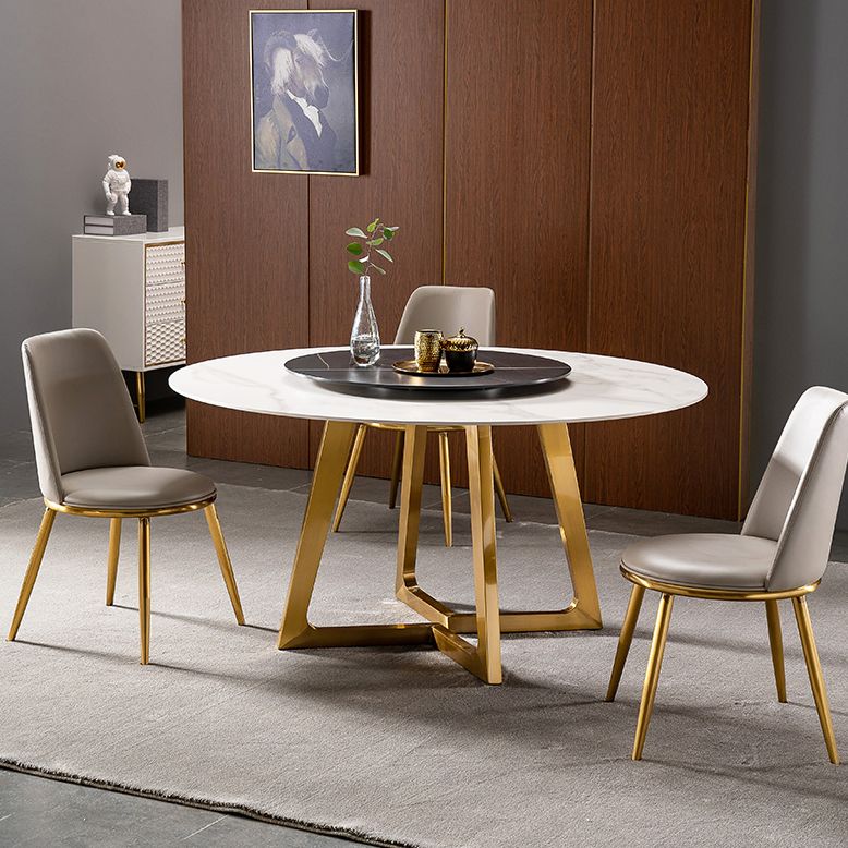 1/4/5/7 Pieces Dining Chairs Set Round Sintered Stone Dining Table Set for Home Use Clearhalo 'Dining Room Sets' 'Dining Tables & Seating' 'dining_room_set' 'furn' 'furn_dining_room_set' 'Furniture' 'furniture_dining_room_set' 'Kitchen & Dining Furniture' 1200x1200_a2451a04-6099-43f6-b249-dbe2f86e4ab2