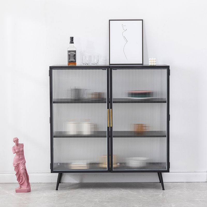 Server buffet cucina in stile glam Server da pranzo in metallo in metallo per soggiorno