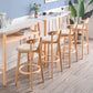 Contemporary Wood Dining Kitchen Room Armless Stool Low Back Bar Stool Clearhalo 'Bar Furniture' 'Bar Stools' 'bar_stools' 'furn' 'furn_bar_stools' 'Furniture' 'furniture_bar_stools' 'Kitchen & Dining Furniture' 1200x1200_a24814b2-de71-408d-9418-bce20d5c1440