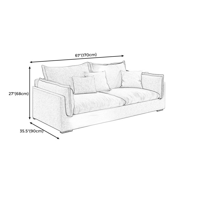 Living Room Gray Stationary Sofa Recessed Arm Standard Cushions Couch Clearhalo 'furn' 'furn_sofas' 'Furniture' 'furniture_sofas' 'Living Room Furniture' 'Sofa' 'sofas' 1200x1200_a2483b11-1d2b-45b7-9c51-50faffb87b00