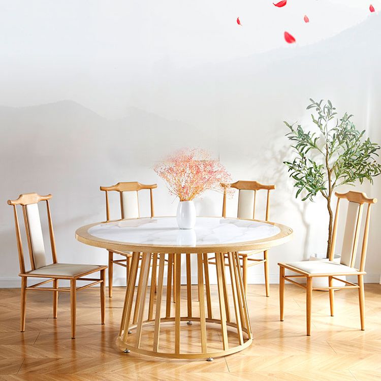 Modern Metal Dining Room Chair High Back Leather Dining Chair for Restaurant Use Clearhalo ' kitchen&dining_furn' 'Dining Chairs' 'Dining Tables & Seating' 'dining_chair' 'furn' 'furn_dining_chair' 'Furniture' 'furniture_dining_chair' 'Kitchen & Dining Furniture' 'kitchen' 1200x1200_a248fa36-df98-4ca6-96e4-0be53a96d4b2