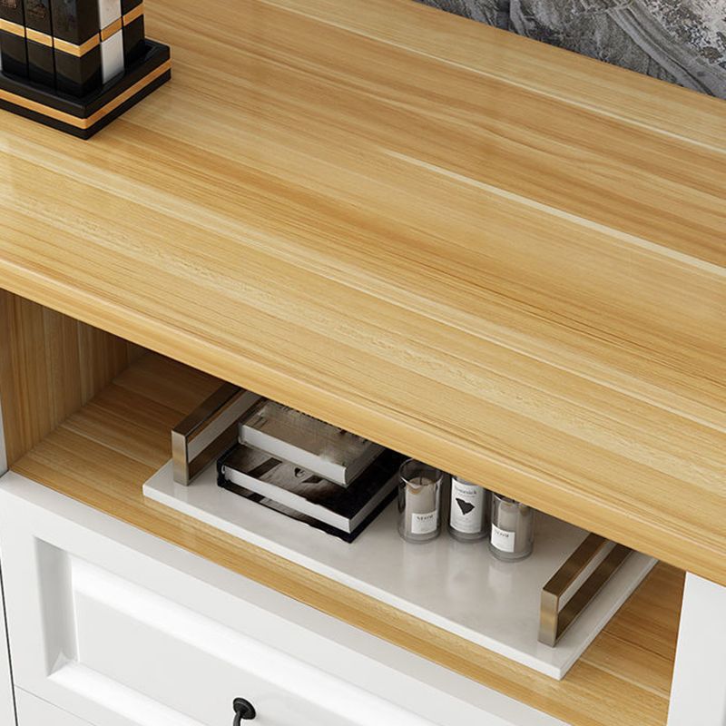 Mueble para TV de 2 puertas de madera estilo escandinavo Consola para TV con estante