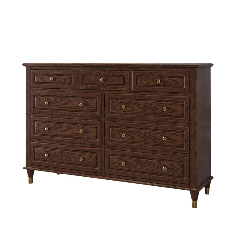 Glam Horizontale opbergkist 16.2 "Wide slaapkamer houten borst met laden