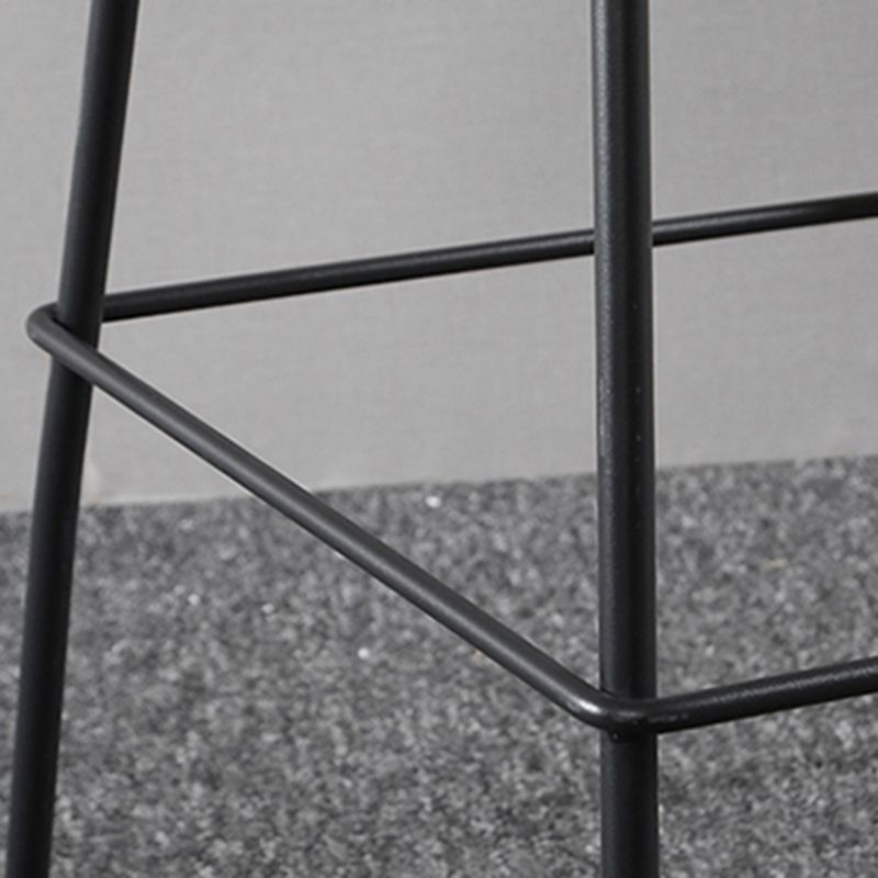 Metal Legs Bucket Bar Stool Industrial Faux Leather Armless Counter Stool Clearhalo 'Bar Furniture' 'Bar Stools' 'bar_stools' 'furn' 'furn_bar_stools' 'Furniture' 'Kitchen & Dining Furniture' 1200x1200_a24ad93a-c99d-48d0-a3c0-8b82b6a7ad5b