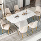 Nordic 1/2/5/7 Pieces Rectangle Dining Set Sintered Stone Dining Table Set Clearhalo 'Dining Room Sets' 'Dining Tables & Seating' 'dining_room_set' 'furn' 'furn_dining_room_set' 'Furniture' 'furniture_dining_room_set' 'Kitchen & Dining Furniture' 'kitchen&dining_furn' 'kitchen' 1200x1200_a24b8f2a-ea29-489c-ad3c-bcab5834beb3
