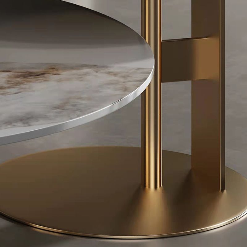 Pedestal Round Coffee Table Glam Slate Nesting Coffee Table Set Clearhalo 'Coffee & Accent Tables' 'Coffee Tables' 'coffee_tables' 'furn' 'furn_coffee_tables' 'Furniture' 'Living Room Furniture' 1200x1200_a24d0044-a7db-4ef2-ba14-62cb6b4dae0a