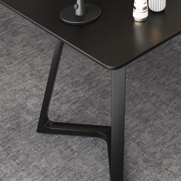 Bureau d'écriture contemporain Bureau de bureau à domicile en bois massif avec jambes