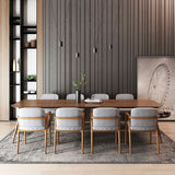 Rectangle Minimalist Dining Table Wood Color Fixed Table with Solid Wood Clearhalo ' dining_table' 'Dining Tables & Seating' 'Dining Tables' 'furn' 'furn_dining_table' 'Furniture' 'furniture_dining_table' 'Kitchen & Dining Furniture' 'kitchen&dining_furn' 'kitchen' 'kitchen_dining_table' 1200x1200_a2512083-986b-42ba-ab7e-8ea87c9d997b