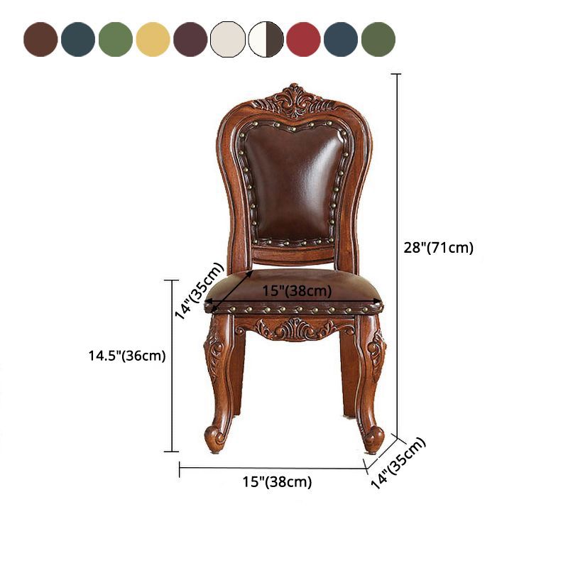 Traditional Wood Dining Armless Chair Open Back Dining Side Chair for Restaurant Clearhalo ' kitchen&dining_furn' 'Dining Chairs' 'Dining Tables & Seating' 'dining_chair' 'furn' 'furn_dining_chair' 'Furniture' 'furniture_dining_chair' 'Kitchen & Dining Furniture' 'kitchen' 1200x1200_a2515dd5-447f-46ce-a176-34da083df186