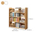 Engineered Wood Standard Bookshelf Contemporary Closed Back with Shelves
