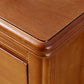 Traditional Wood Accent Table Nightstand 19.68" Tall 2 Drawers Bed Nightstand