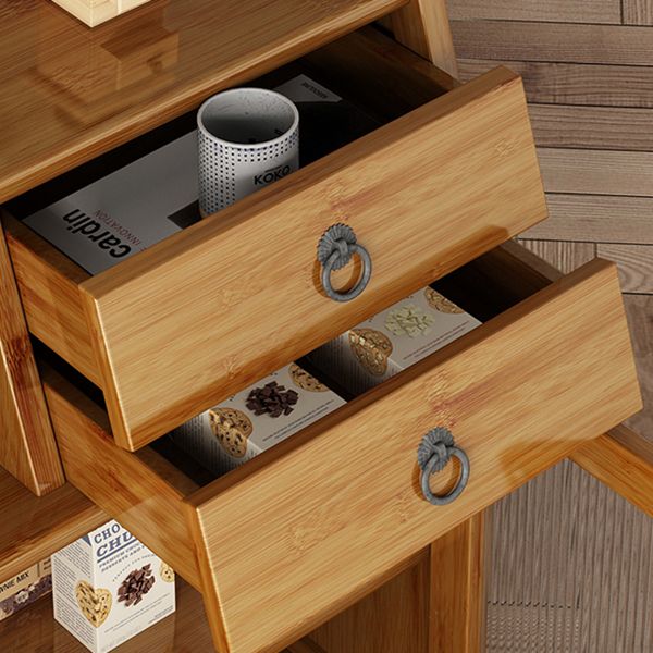 Sideboard di bambù contemporaneo di bambù per sala da pranzo