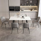 Modern 1/2/4/5/7 Pieces Dining Set Rectangle Stone Dining Table for Dining Room Kitchen Clearhalo 'Dining Room Sets' 'Dining Tables & Seating' 'dining_room_set' 'furn' 'furn_dining_room_set' 'Furniture' 'Kitchen & Dining Furniture' 1200x1200_a25478b0-4337-425f-9a03-6b9eec42bf87