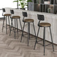 Modern Armless Backrest Counter Stool Iron Study Bar Stool with Leather Cushion and Pedal Clearhalo 'Bar Furniture' 'Bar Stools' 'bar_stools' 'furn' 'furn_bar_stools' 'furniture_bar_stools' 'Kitchen & Dining Furniture' 'kitchen&dining_furn' 'kitchen' 'kitchen_furn' Furniture' 1200x1200_a25494aa-ec8d-4826-8af2-6eb085f53c02