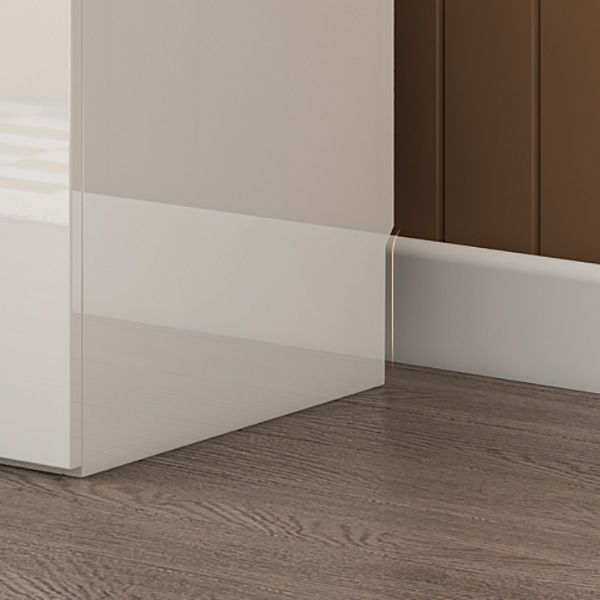 Armadio in legno di colore bianco morbido armadio del cassetto vicino per la camera da letto