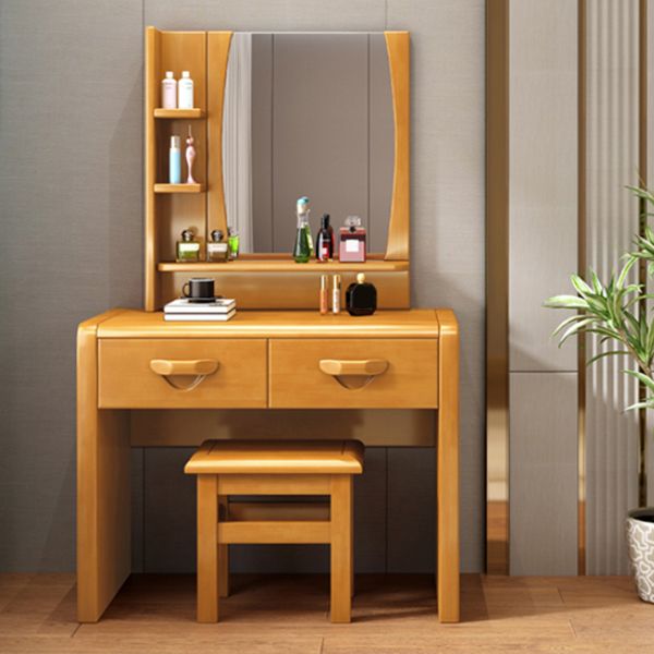 3-Piece Wood Standing Drawers Included Vanity Dressing Table Set Clearhalo 'Bedroom Furniture' 'furn' 'furn_makeup_vanities' 'Furniture' 'Makeup Vanities' 'makeup_vanities' 1200x1200_a258b09c-85a2-4594-b214-982f31aa6969