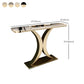 Tavolino di accento ovale glam in pietra per la sala per la sala