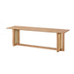 Solid Wood Rustic Dining Bench, 29.5"H Bench with Trestle Base Clearhalo 'Benches' 'Chairs & Seating' 'furn' 'furn_benches' 'Furniture' 'Living Room Furniture' 1200x1200_a259517a-4fe5-4b72-9095-bfcb3bd8fe86