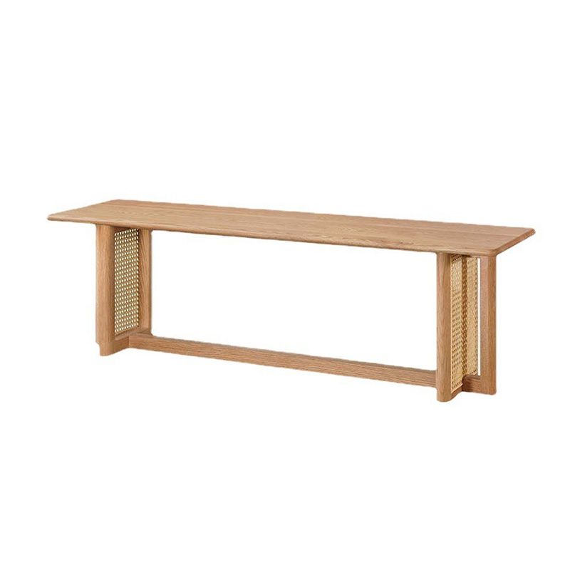 Solid Wood Rustic Dining Bench, 29.5"H Bench with Trestle Base Clearhalo 'Benches' 'Chairs & Seating' 'furn' 'furn_benches' 'Furniture' 'Living Room Furniture' 1200x1200_a259517a-4fe5-4b72-9095-bfcb3bd8fe86