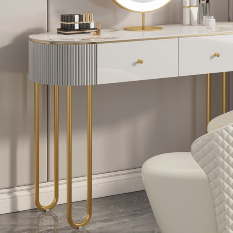 Slate Top Glam Make-up Eitelkeit 4 Schubladen Eitelkeitsverkederedisch Set