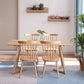 Contemporary Slat Back Dining Chair Wood Dining Armless Side Chair