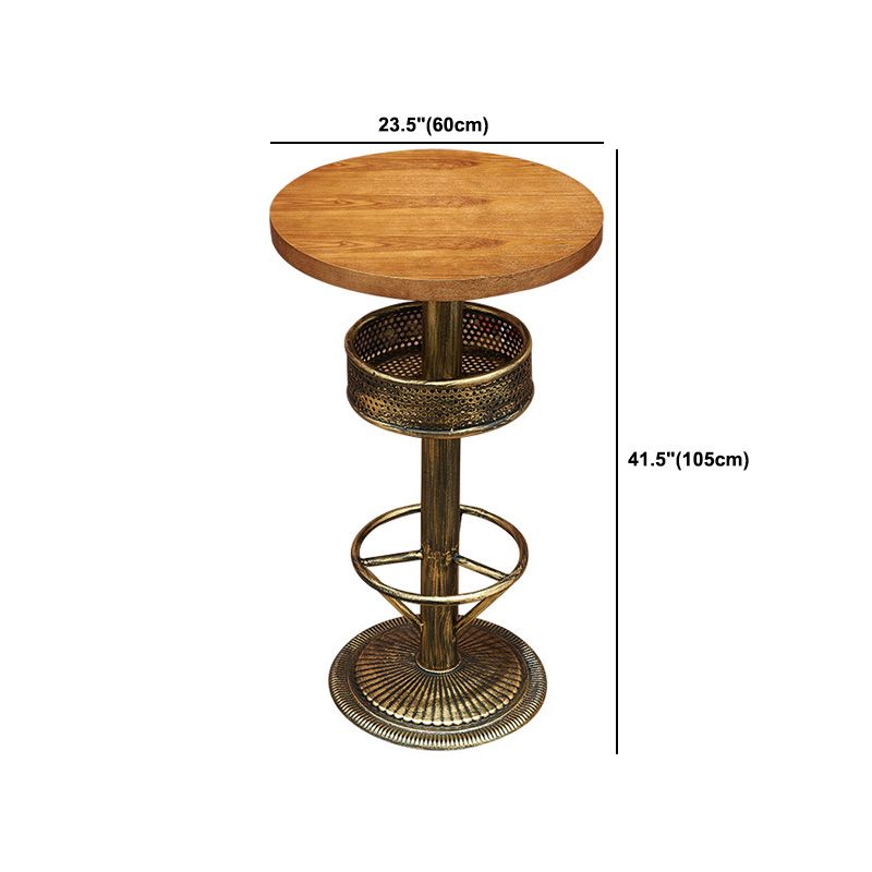 Industrial Solid Wood Bar Table Set 1/3/4/5 Pieces Counter Table with High Stools Clearhalo 'Bar Furniture' 'furn' 'furn_home_bar_bar_sets' 'Furniture' 'Home Bars & Bar Sets' 'home_bar_bar_sets' 'Kitchen & Dining Furniture' 1200x1200_a25ce0be-7148-4db3-957e-8ecdcec4488d