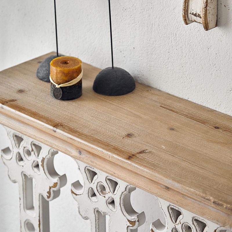 Tavolo da accento in legno di campagna francese tavolo di divano console rettangolare per sala