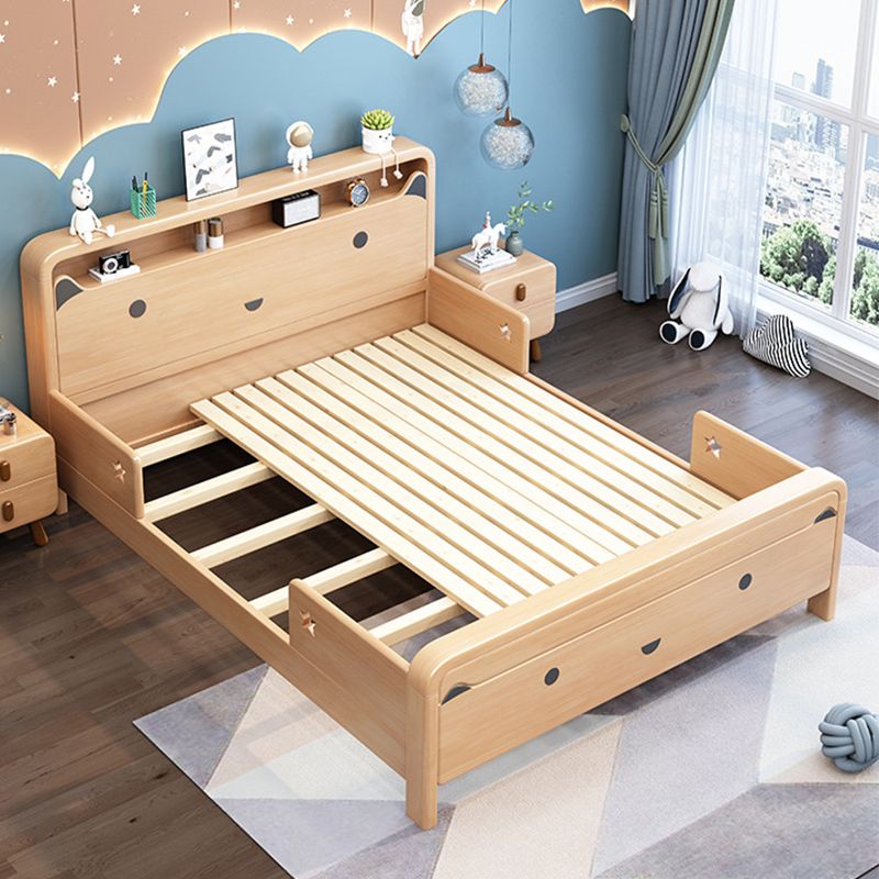 Skandinavische rechteckige Tafel -Kopfteil -Standardbett mit Beinen